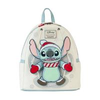 Bolso De Hombro Doble De Cuero PU Con Estampado De Stitch De Navidad De Disney Para Niños Bolsa Escolar Regalo Lindo Y Cartoon - details 0