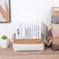 Cesta De Almacenamiento De Ropa Para Bebé Organizador De Lino Plegable Para Calcetines Sujetadores Y Juguetes En Colores Gris Azul Oscuro Café Rosa Beige Verde - details 8