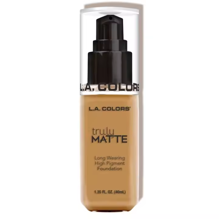 Base de Maquillaje Líquida - Truly Matte: CafÃ© - L.A. Colors - 1