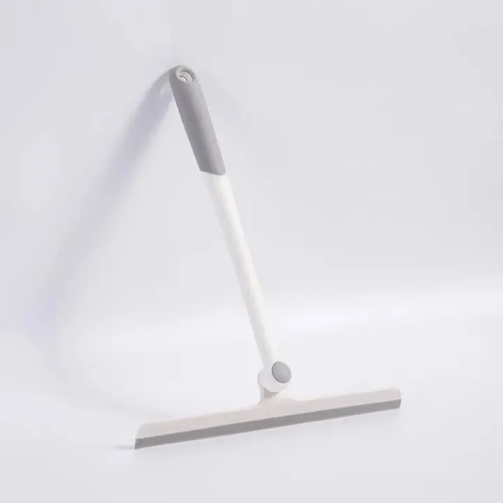 Cepillo De Limpieza Para Ducha Y Espejos Con Soporte De Silicona Rotativo 360 Grados Escobilla De Vidrio Limpiador Ecológico Para Baño - 1