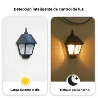 Lámpara De Pared Solar Tungsteno Exterior Impermeable Con Sensing De Movimiento Humano Para Decoración De Jardín De Villa Y Balcones - details 3