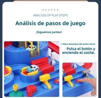 Aventura Automovilística para Niños: Circuito de Tren con Aparcamiento y 2 Coches de Regalo, 23x23x18 cm - details 10
