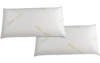 Almohada  viscoelástica aloe vera 90 cm con relleno 100% adaptable,  con funda de aloe vera que se puede quitar y lavar, ergonómica, se ajusta bien al cuello y la cabeza, y tiene un tratamiento que ayuda a prevenir bacterias. - details 1