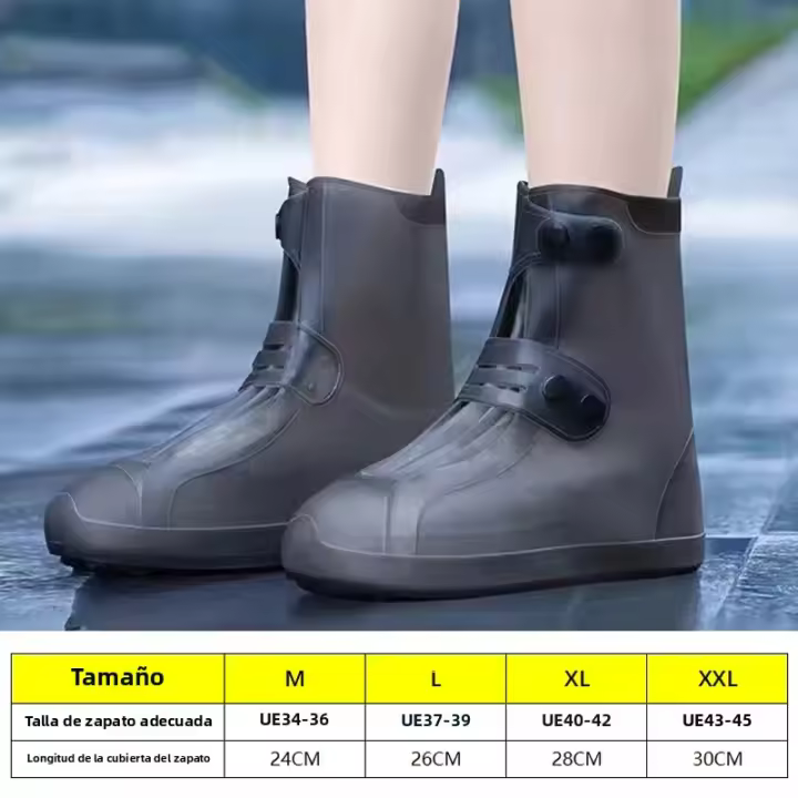Cubrezapatos Impermeables Para Lluvia EU 34-45 Antideslizantes Accesorios Deportivos Para Zapatillas Duraderos De Goma - 1