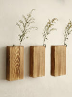 Elegantesvasos De Madera Para Pared Estilo Rustico Decoración De Granja Para Flores Artificiales Y Suculentas Plantas Envasadas - details 4