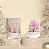 Juguetes De Rompecabezas Para Niños Caja De Música De Árbol De Navidad Con Bloques De Construcción Cristal Regalos De Navidad Para Edad 6-12 - details 1