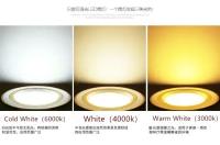 Lámpara LED Recubierta De Tres Tonos Dimmable 5W 7W 9W 12W 15W 110/220V Luz De Bajo Techo Para Foyer Material De Aluminio - details 8