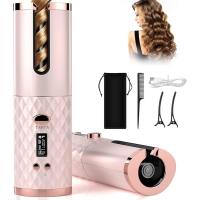 Rizador automático, peinado duradero, ondas grandes, 6 temperaturas y temporizador, portátil, no dañino, recargable por USB, cerámica, rizador, calentamiento rápido, cuidado del cabello con iones negativos, rizado rápido, rizador automático sin cable - details 1