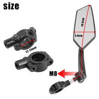 Espejo Ajustable Para Manillar De Scooter Eléctrico Xiaomi M365 1S pro Mi3 Mi4 Reflectores De Visión Trasera Amplia Rango De Visión Accesorio Para Scooter - details 6