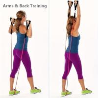 Cuerda De Resistencia Multifuncional Para Fitness 5 Tubos Elásticos Pedal De Yoga Aparato De Entrenamiento De Abdomen Y Extensión Para Músculos Diversos - details 8