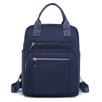 Mochila De Viaje Casual Para Mujer Impermeable De Oxford Gran Capacidad Con Hombros Múltiples Funciones Estilo Escolar - details 12