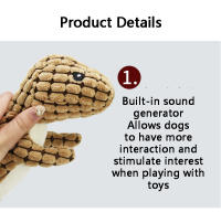 Juguete De Peluche Para Perros Y Gatos Forma De Dinosaurio Divertida Almohadilla De Miel Adecuado Para Entrenamiento Y Ejercicio De Chihuahua - details 2