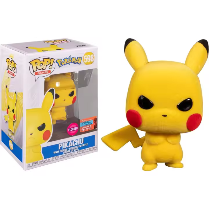 Funko pop Pikachu flocked 598 2020 Fall Convention Pokemon - 1