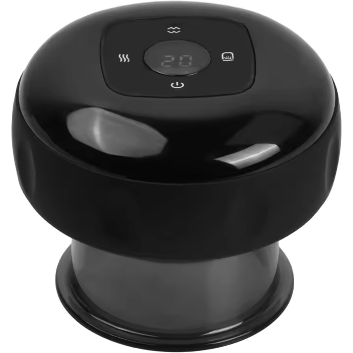 Masajeador - Masajeador eléctrico para celulitis - El masajeador de terapia de ventosas inteligente 4 en 1 original con terapia de luz roja para alivio del dolor localizado, nudos, dolores, dolor muscular-12 configuraciones y temperaturas - 1