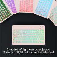 Teclado Inalámbrico Con Iluminación Para iOS Android Windows Y Mac Compatible Con iPad MatePad Laptop 10 Pulgadas Recargable - details 5