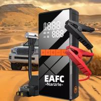 Arrancador de coche de 12V 1200A, 4 en 1, inalámbrico, inflador de neumáticos, 150PSI  compresor de aire, banco de energía, arranque de batería portátil, carga rápida - details 0