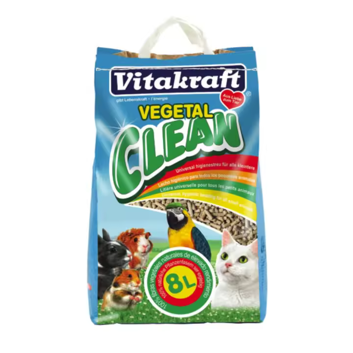 Vitakraft Vegetal Clean 8 L | Lecho Higiénico Orgánico para Mascotas - 1