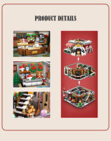 Bloques De Construcción Miniatura De Vistas De Ciudad Para Navidad Casa De Café Y Edificios Juguete De Bloques De Construcción Para Niños Regalos - details 3