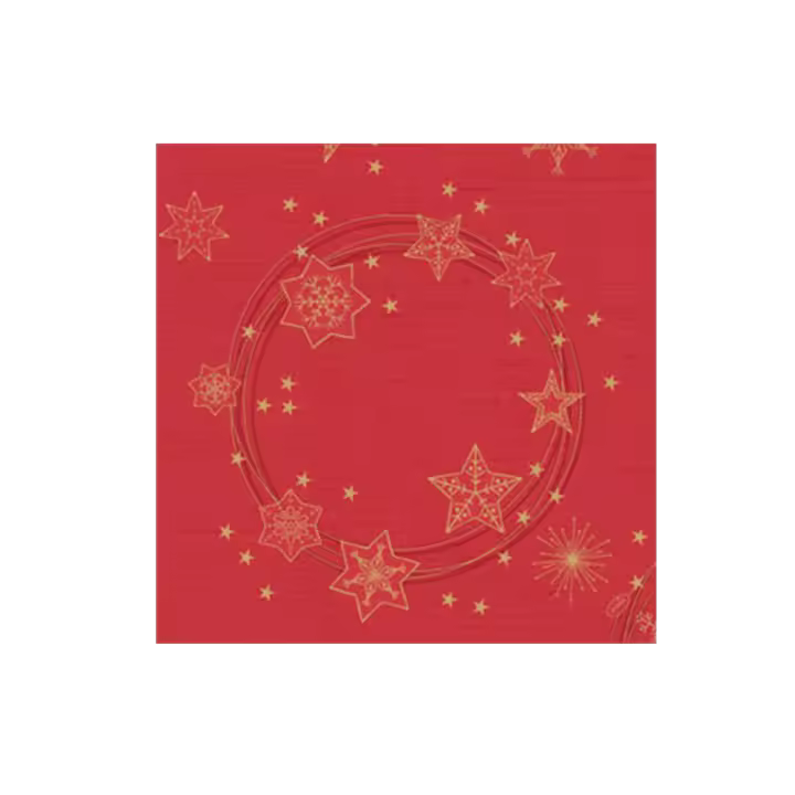 Servilleta Desechable (40 x 40 cm - Star Shine Rojo - 60 Uds) - 1