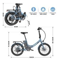 FAFREES F20 Light Bicicleta Eléctrica Plegable para Ciudad Motor de 48V 250W Velocidad Máxima de 25km/h Batería de 14.5Ah Neumático de 20*1.95'' Cambio Shimano de 7 velocidades - details 12