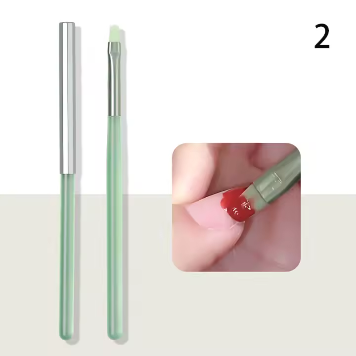 Diseño De Uñas Arte Pincel Multicolor Para Extensión De Gel UV Dibujo Y Grabado Herramienta De Manicura DIY - 1