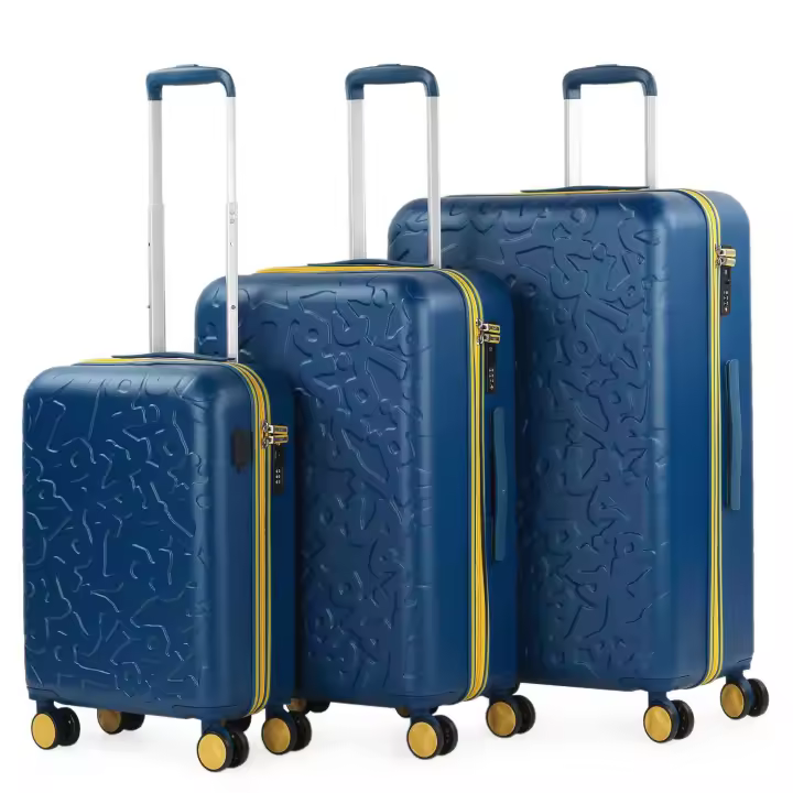 Skpat Set de 3 Maletas Lois Estocolmo Policarbonato Ultraligero Azul - 1