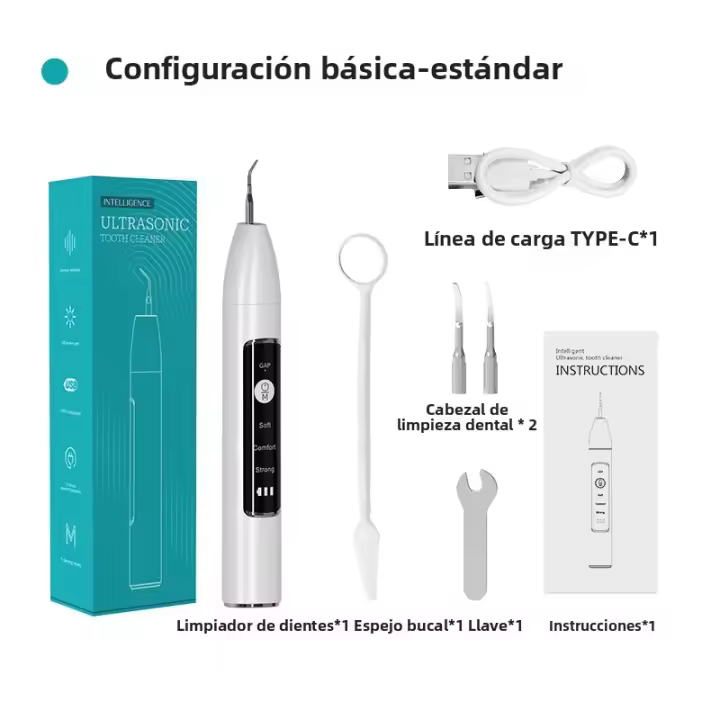 Escáner Dental Eléctrico Ultrasonido Smart Device De Belleza Dental Para El Hogar Limpieza De Dientes Con Agua Flosser Y Eliminación De Calcio - 1