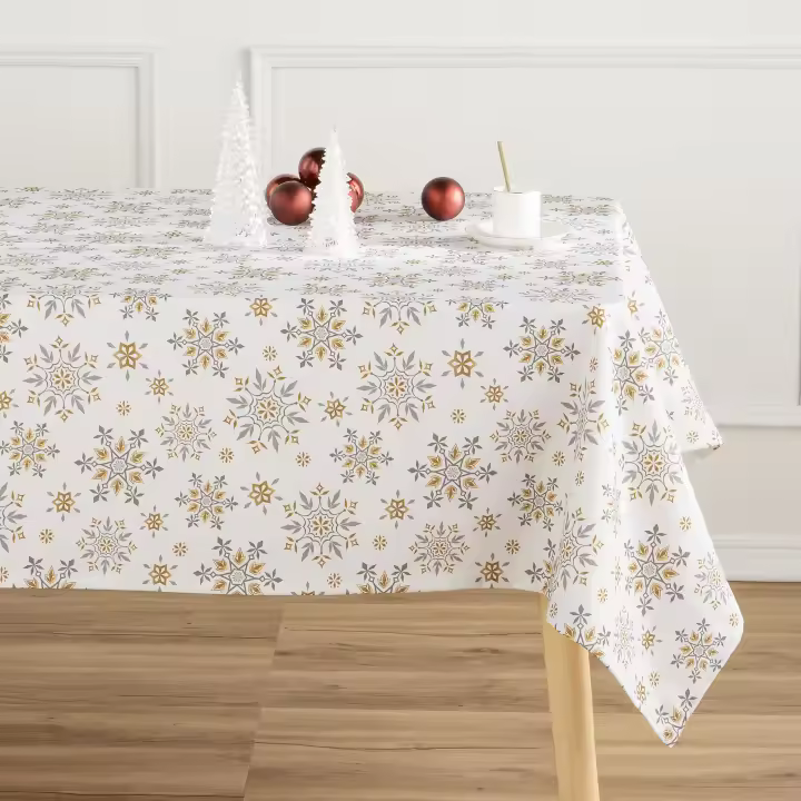 MINT DECO - Mantel Antimanchas 100% Algodón Jingle - 1