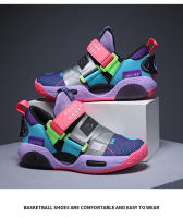 Zapatillas De Baloncesto Para Niños Y Niñas Antideslizantes Deportivas Ligera Para Exteriores Zapatos Cómodos Transpirables Talla Verdadera - details 9