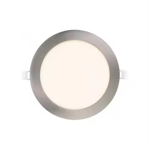 FABRILAMP Downlight Obsidiana 24w 4000k Niquel Redondo 2040lm 2,5x30x30 Cm Corte 27,5 Cm - Focos Empotrables LED - 1