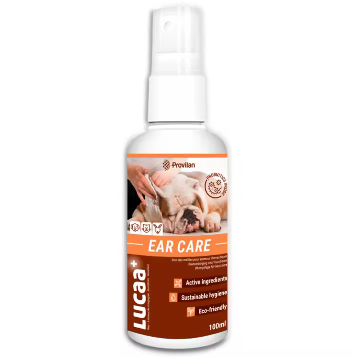 Provilan Cuidado Orejas para Mascotas – Tramiento Prevención Problemas Oidos en Mascotas – Eficaz Antibacterias Probiótico del Canal Auditivo – EcoFormula sin Químicos – Protección Ecologica y Eficaz – Formato RTU (Listo para usar) – Spray 100 ml. - 1