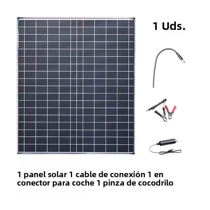 Kit De Batería De Carga Rápida 500W 12V Panel Solar Fotovoltaico Controlador De 500W 100A Para Camping RV Hogar Y Coche - 1