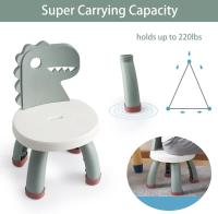 Silla de dosaurio de plástico para niños, Resistant, duradera, Diseño ergonómico antideslizante,para de 2 años  Verde - details 1