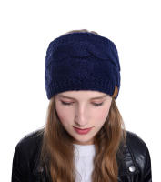 Diadema De Punto Para Mujer Invierno Cálido Lana Tejida Calentador De Orejas Cross Knot Turban Accesorios De Cabello Unisex - details 27