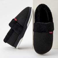 Zapatillas De Casa Para Mujer Invierno Antideslizantes Algodón Cálidas Plush Para Parejas Zapatos Internos Transpirables Talla Verdadera - details 9