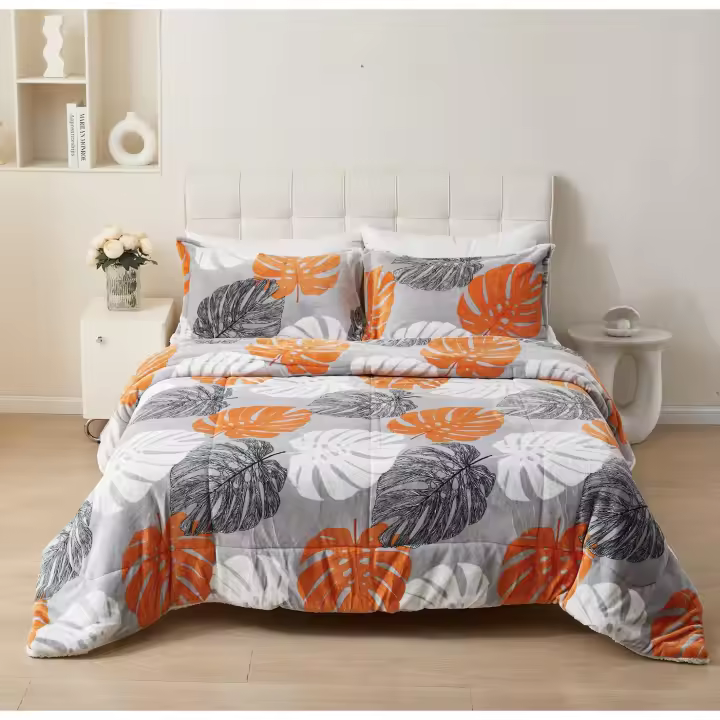 STARLEY- Edredón Nórdico con Borreguito, Estampado Moderno, Ideal para Invierno, Tacto Suave y Confortable, Conjunto de Edredón y Funda de Almohada  Cama 90/105-180 x 240 cm, - 1
