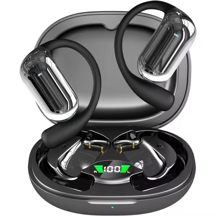 Auriculares de Conducción Ósea Colgante de Oído Abierto - Sonido Cristal y potentale-Barería 500 mAh de gran capacidad - Diseño Moderno-Fijación Es ideal para - 1