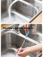 Cepillo De Limpieza Para Baño Y Cocina Flexible Plástico Eco-amigable Para Eliminar Pelos Y Limpieza De Tuberías Tamaño 45/71 Cm - details 1