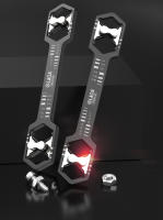 Llave De Hexágono Ajustable LAOA 14 En 1 De Aleación De Acero Doble Final Métrico-inch Para Reparación Y Mantenimiento - details 1
