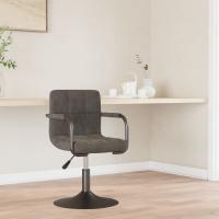vidaXL Silla de comedor de terciopelo verde claro en color Gris claro/Negro/Gris oscuro | cómodas modernas ergonómicas para comedor cocina salón hogar - details 2