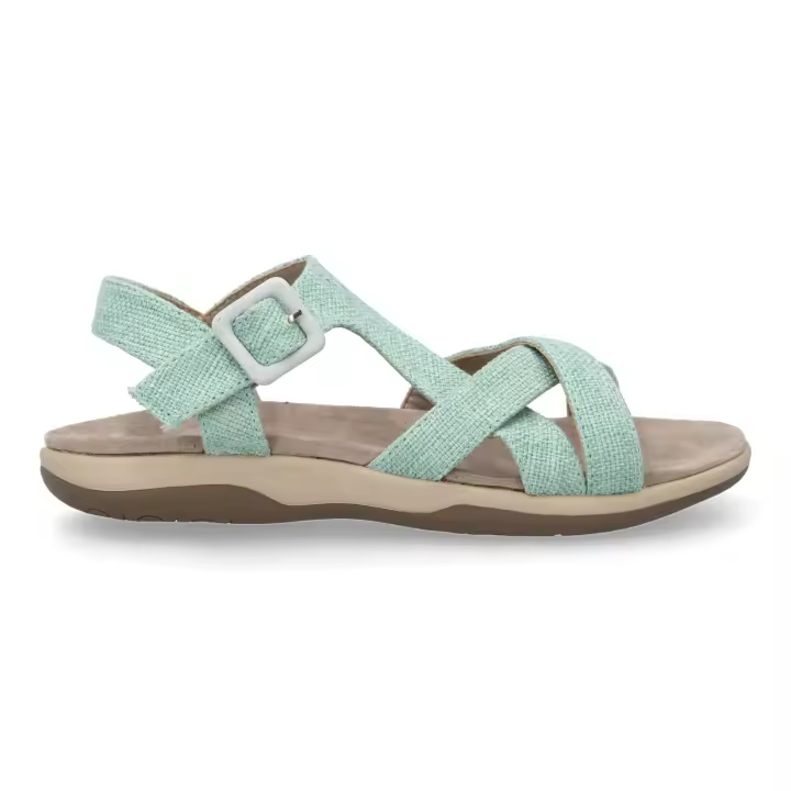 PuntoSalao Sandalias planas cómodas para mujer color azul VR5-1655 - 1