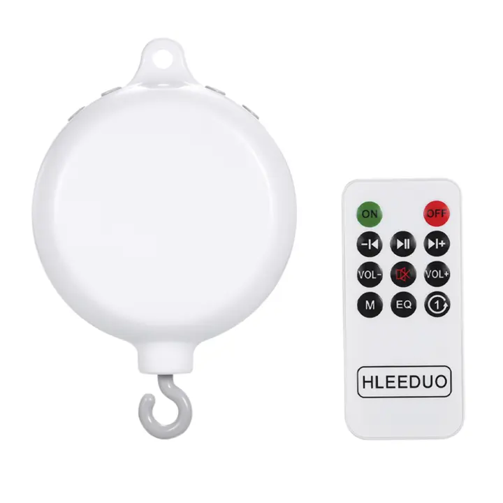 Caja De Música Rotatoria Para Cuna Con Control Remoto Y 35 Canciones Juguete Musical Para Bebés Con Línea USB Bellas Y Movibles Para Niños - 1