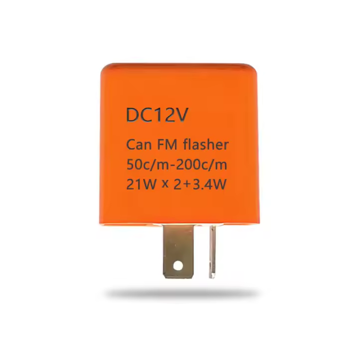 Relé De Flasher LED Para Motocicleta 2Pin Frecuencia Ajustable Señal De Giro Indicador De Parpadeo 12V Accesorio Para Motocicleta - 1