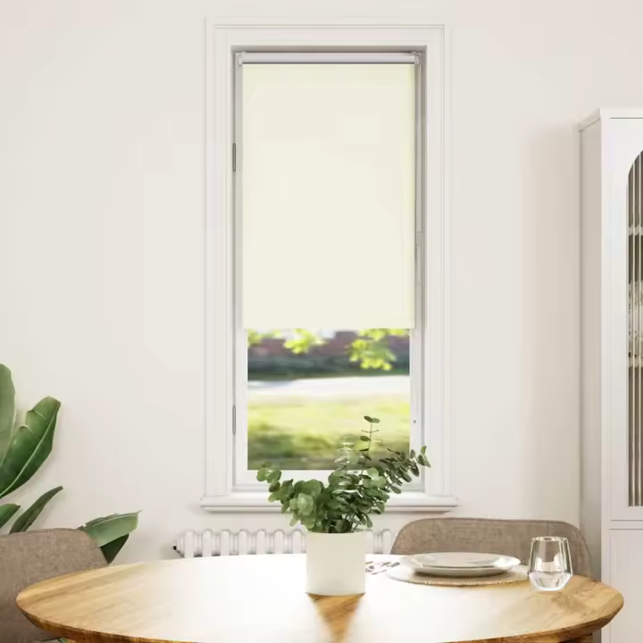 Estor Enrollable Opaco Blanco Roto 50x175cm Tela Ancho 45,7cm - 1