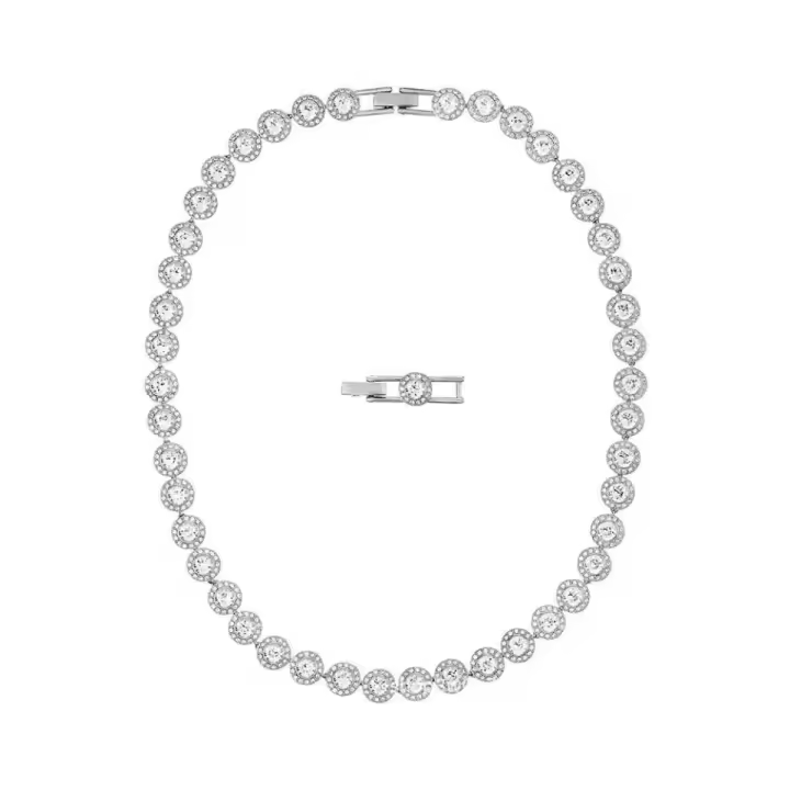 Angelic Necklace, Earring, And Bracelet Crystal Jewelry Collection, Rose Gold Gold Tone Finish - 1