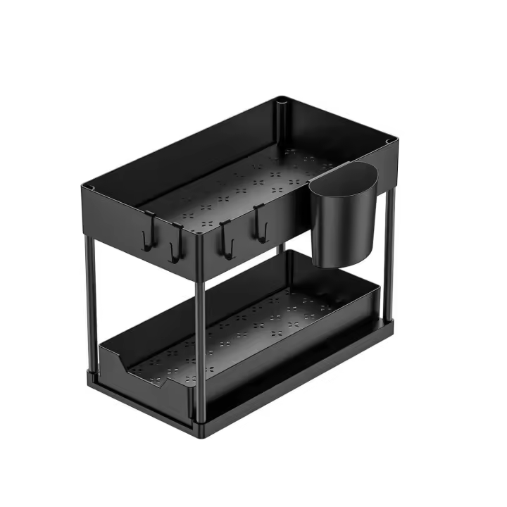 Estantería Bajo Fregadero, Estante Organizador Mueble Bajo Fregadero Cocina Lavabo -1 Unidad - 1