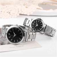 Reloj De Pareja Para Hombres Y Mujeres Reloj De Moda De Acero Inoxidable Reloj Analógico De Negocios Reloj De Cuarzo Sin Caja - details 0