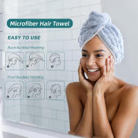 Toalla De Pelo De Microfibra Super Absorbente Para Secado Rápido De Pelo Largo Toallas De Cabello En Poliéster Y Poliamida - details 3