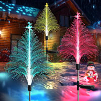 Luz De Árbol De Navidad Solar Impermeable Y Colorida Con Fibra Óptica Luz De Invierno Autónoma Con Enchufe Al Suelo - details 9
