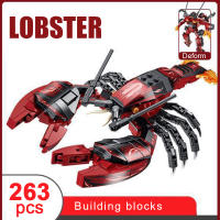 Bloques De Construcción De Animales Marinos DIY Juguete Creativo De Ensamblaje Para Niños Y Adultos Cangrejo Tiburón Langosta Robot Regalo - details 5